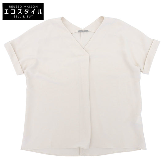 theory luxe セオリーリュクス 美品 SUE DOUBLE WEFT タック カットソー トップス レディース アイボリー 38 03-9208227 トップス