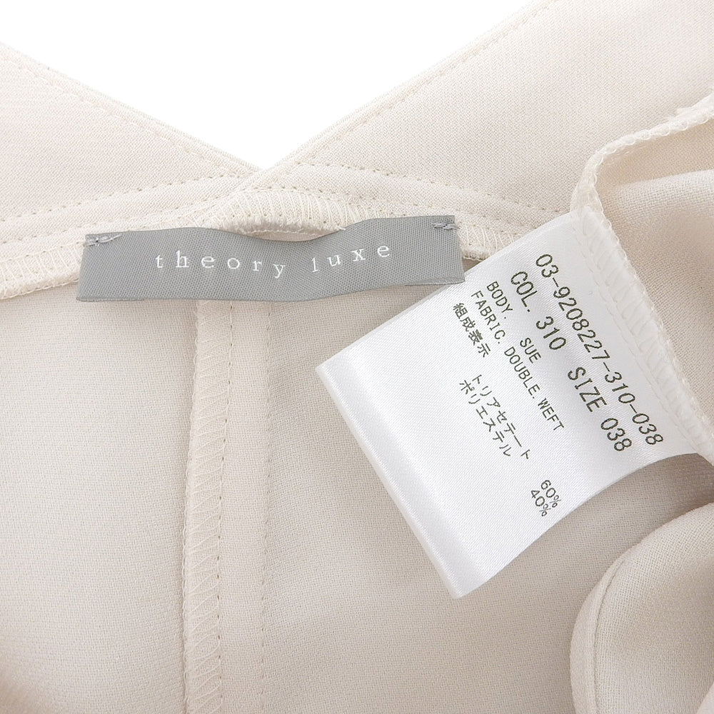 theory luxe セオリーリュクス 美品 SUE DOUBLE WEFT タック カットソー トップス レディース アイボリー 38 03-9208227 トップス