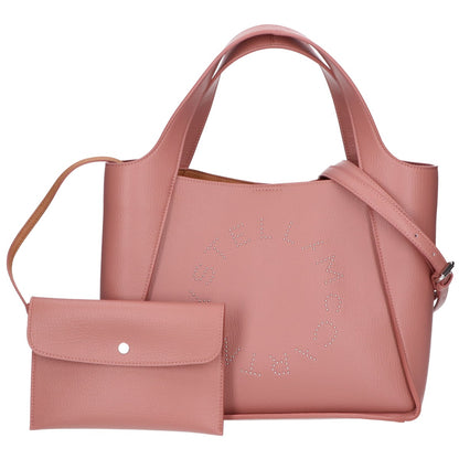 STELLA McCARTNEY ステラマッカートニー 新品同様 513860 WP0563 25年 ステラロゴ スタッズロゴ 2WAYハンドバッグ クロスボディバッグ トートバッグ