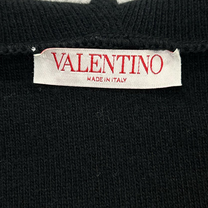 VALENTINO ヴァレンティノ ブラック 1V3KE01P864 00000280611 ウール×カシミヤ ニット ジップアップ ロゴパーカー トップス