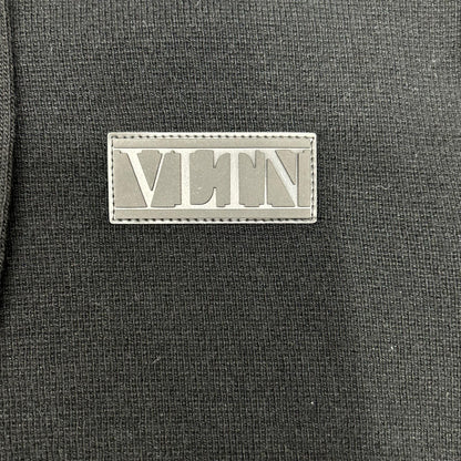VALENTINO ヴァレンティノ ブラック 1V3KE01P864 00000280611 ウール×カシミヤ ニット ジップアップ ロゴパーカー トップス