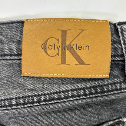Calvin Klein 凯文克莱 黑色 4RB702G 90年代 直筒黑色雾面牛仔裤 下装