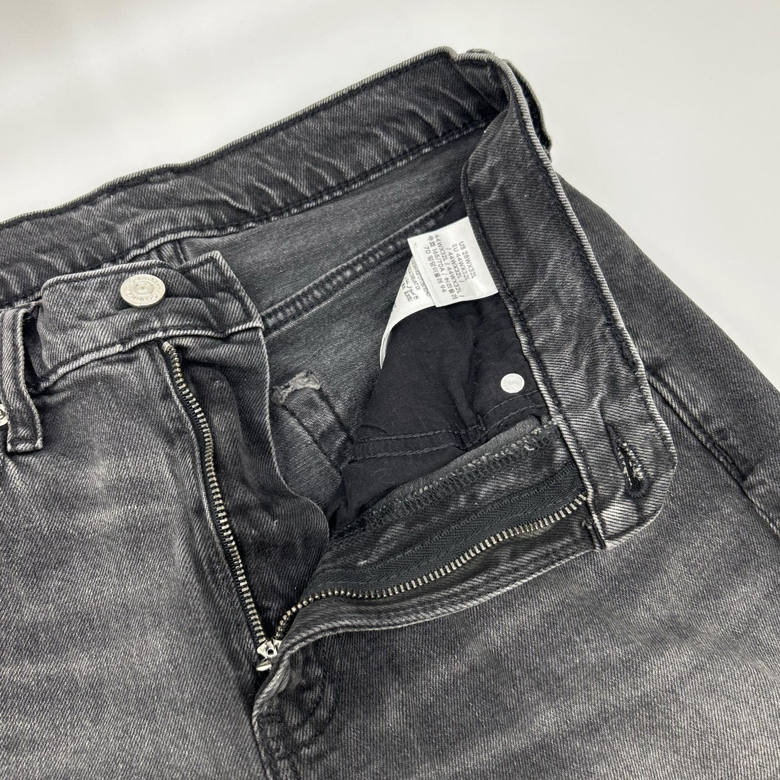 Calvin Klein 凯文克莱 黑色 4RB702G 90年代 直筒黑色雾面牛仔裤 下装