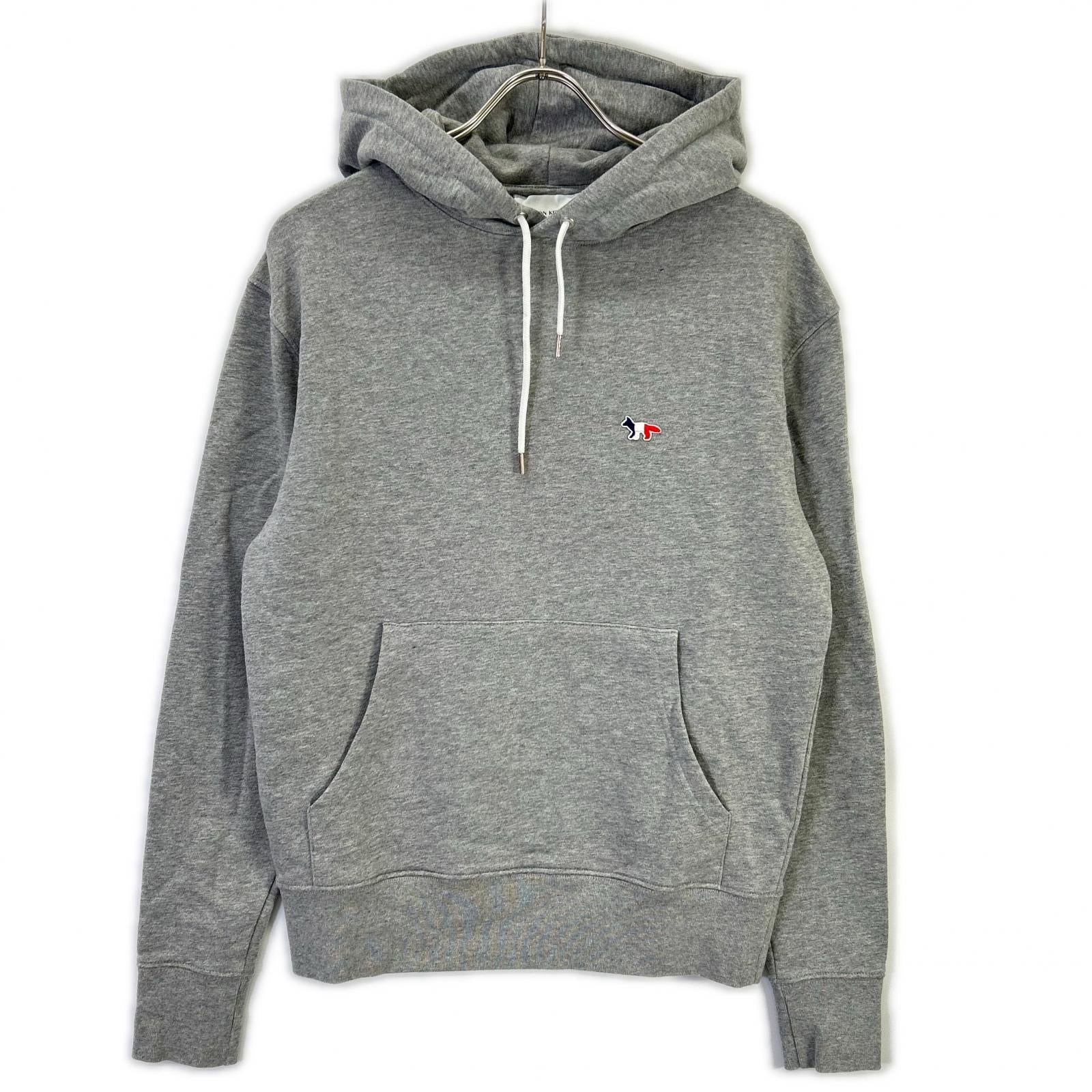 MAISON KITSUNE メゾンキツネ グレー AU00307KM0001 トリコロールフォックス フーディ トップス