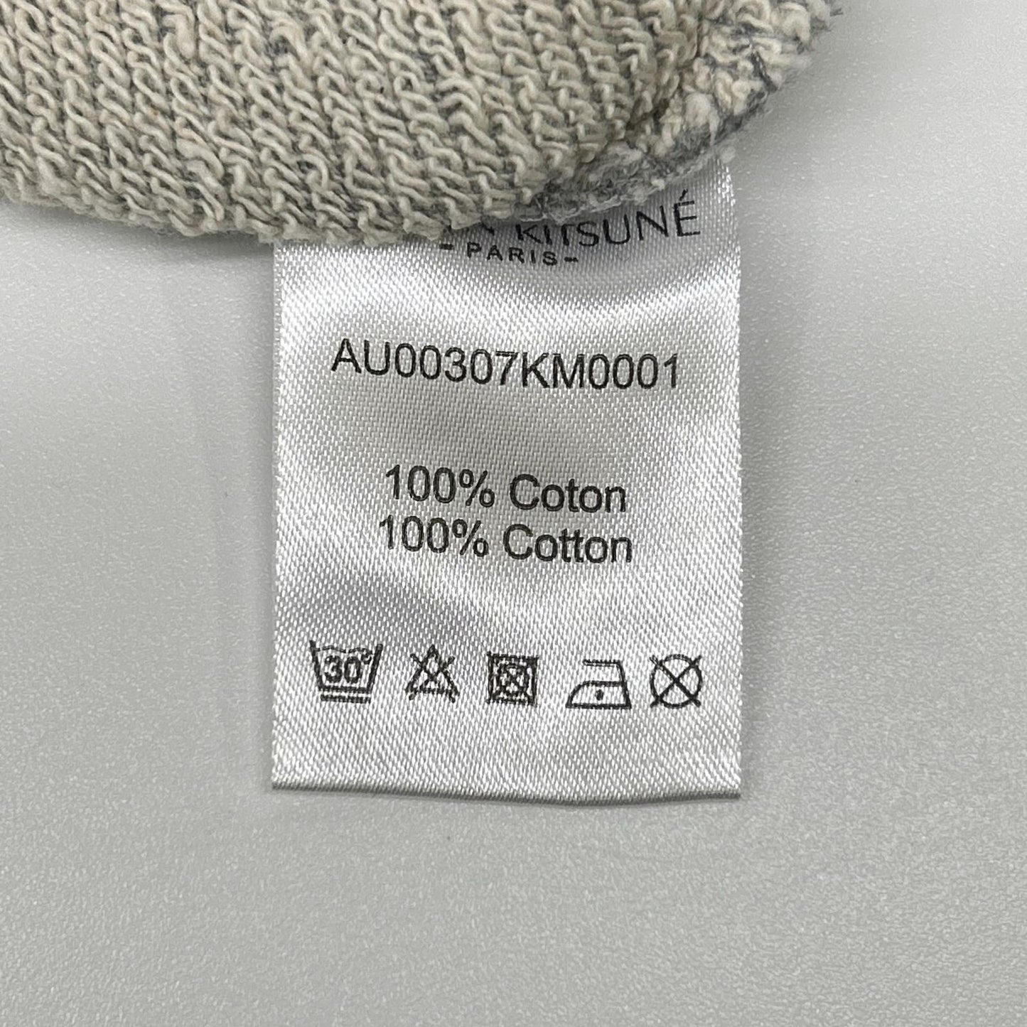 MAISON KITSUNE メゾンキツネ グレー AU00307KM0001 トリコロールフォックス フーディ トップス