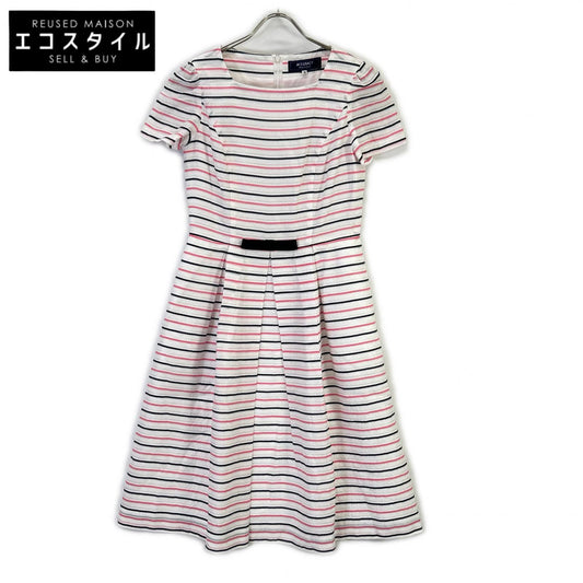 【SALE】 M'S GRACY エムズグレイシー ピンク×ネイビー TD-411337 ボーダー ワンピース ワンピース