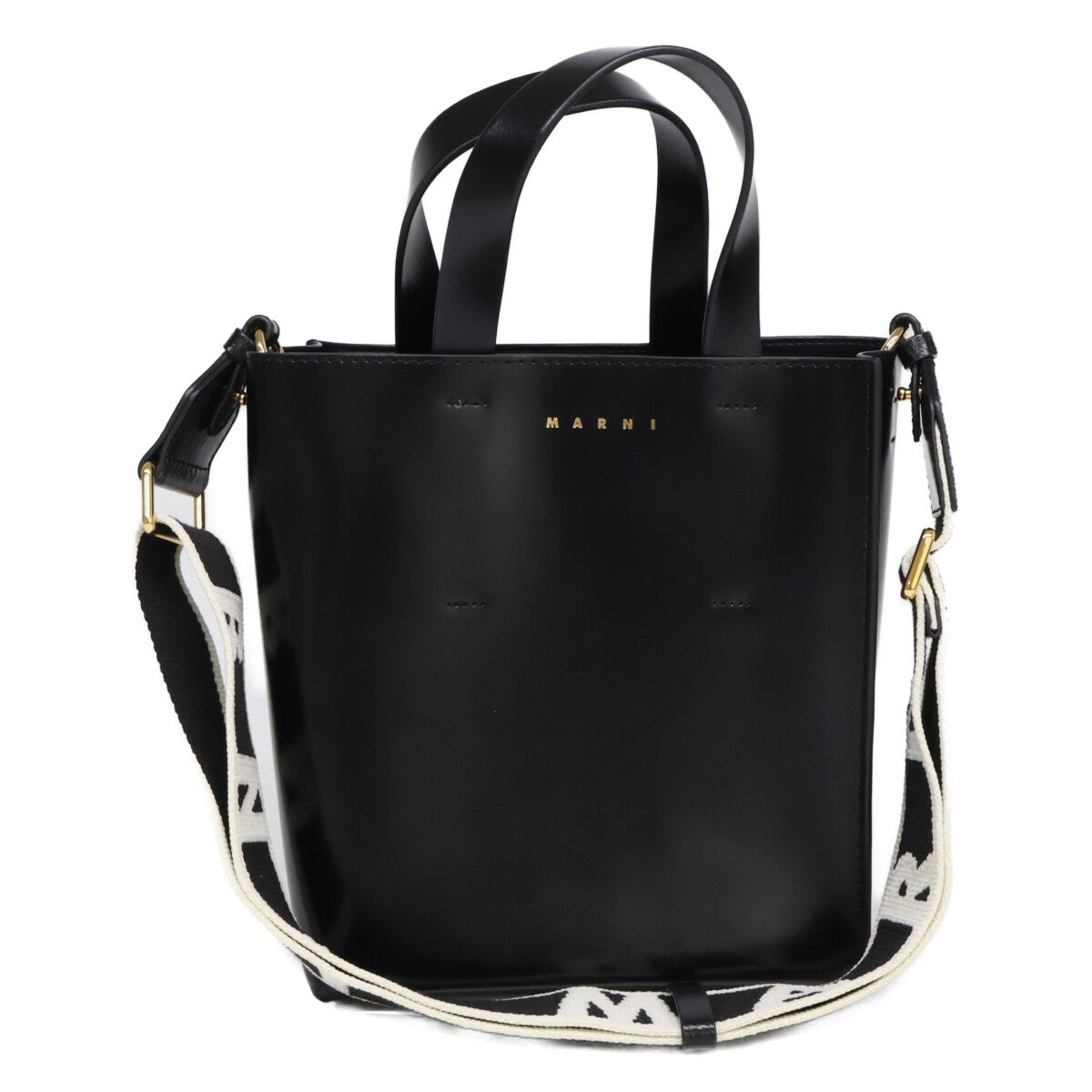 MARNI マルニ 【新品同様】SHMP0039U1 Museo ミュゼオ ミニ レザー 2WAYショルダー トートバッグ