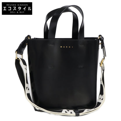 MARNI マルニ 【新品同様】SHMP0039U1 Museo ミュゼオ ミニ レザー 2WAYショルダー トートバッグ