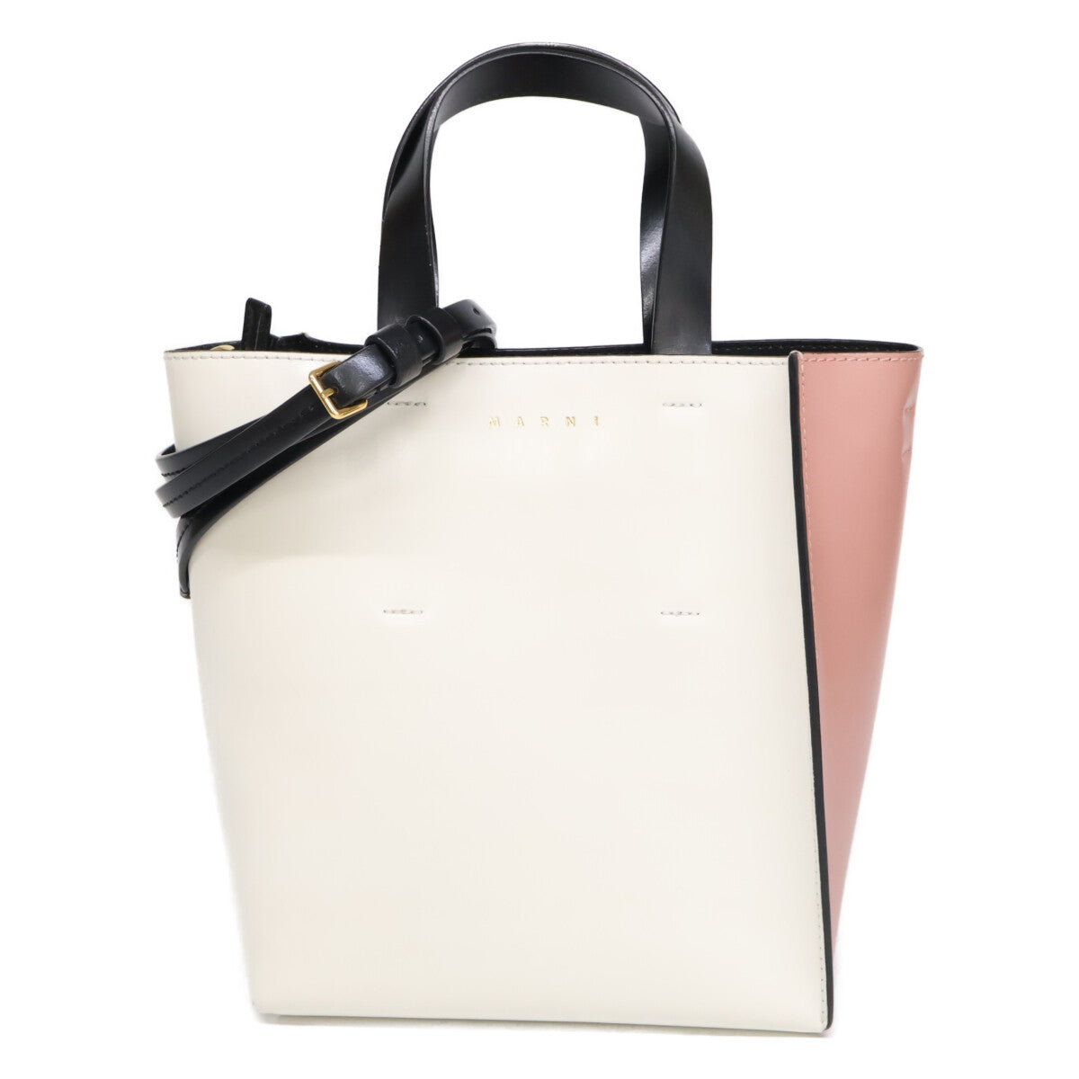 MARNI マルニ 【美品】Museo ミュゼオ ミニ レザー 2WAYショルダー トートバッグ