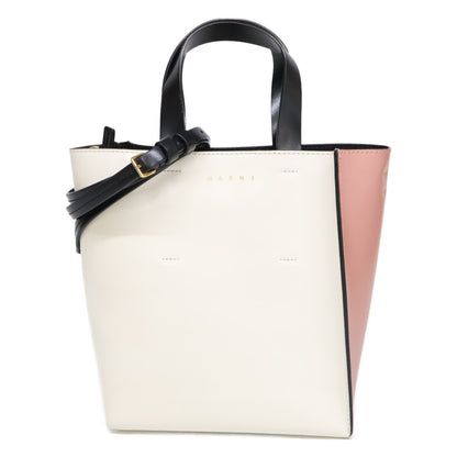 MARNI [Excellent Condition] Museo Mini Leather 2-Way Shoulder Tote Bag
