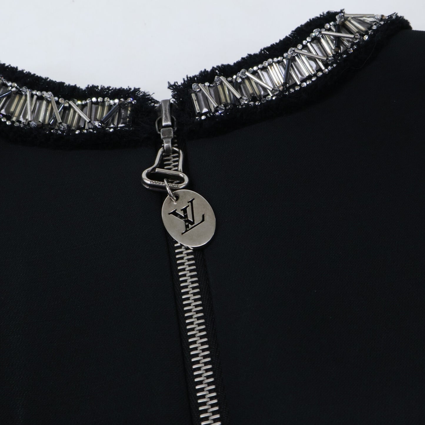 LOUIS VUITTON ルイヴィトン 【美品/国内正規】RW221B NQA FMDB33 ウールｘシルク ノースリーブ ワンピース