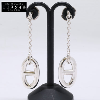 HERMES エルメス 仕上げ済み 925 シェーヌダンクル ファランドールMM チェーン ピアス