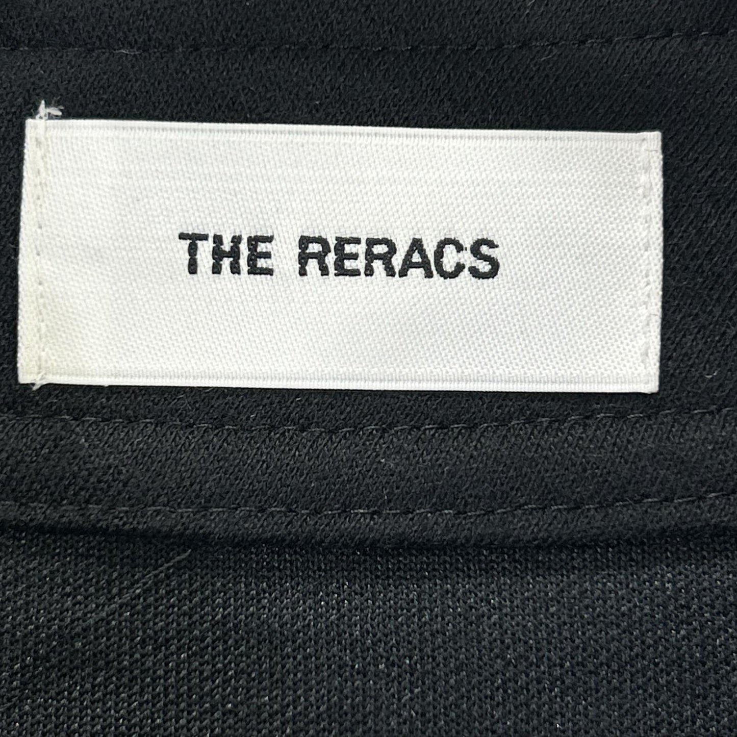 THE RERACS ザ・リラクス ブラック 23FW RECS-413L-F SIDE OPEN STANDCOLLAR DRESS ワンピース