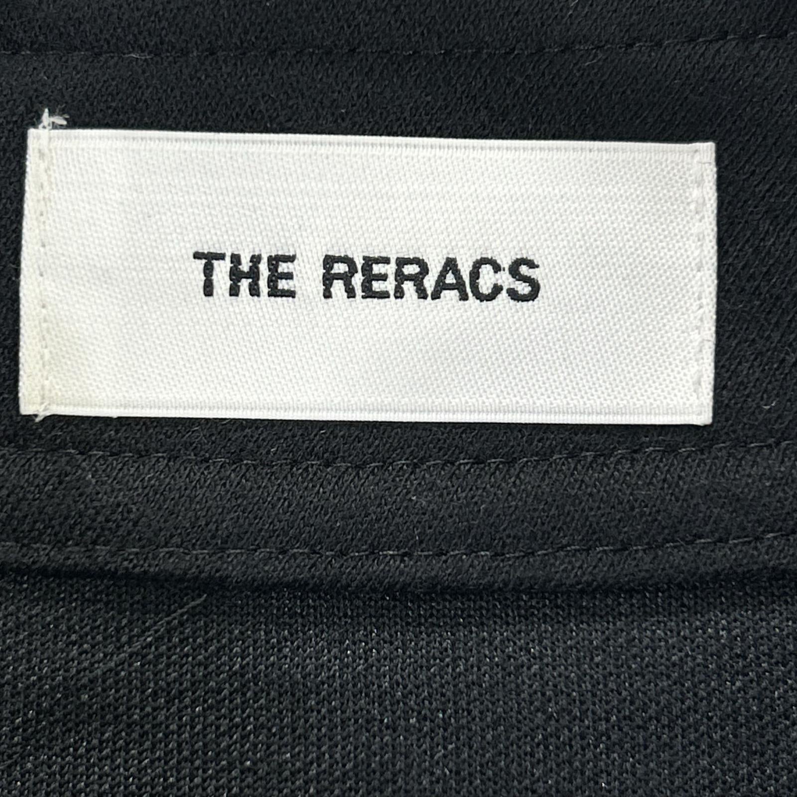 THE RERACS ザ・リラクス ブラック 23FW RECS-413L-F SIDE OPEN STANDCOLLAR DRESS ワンピース