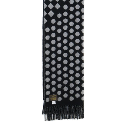 LOUIS VUITTON [Like new] M73055 Écharpe Polka Gram wool/cashmere scarf