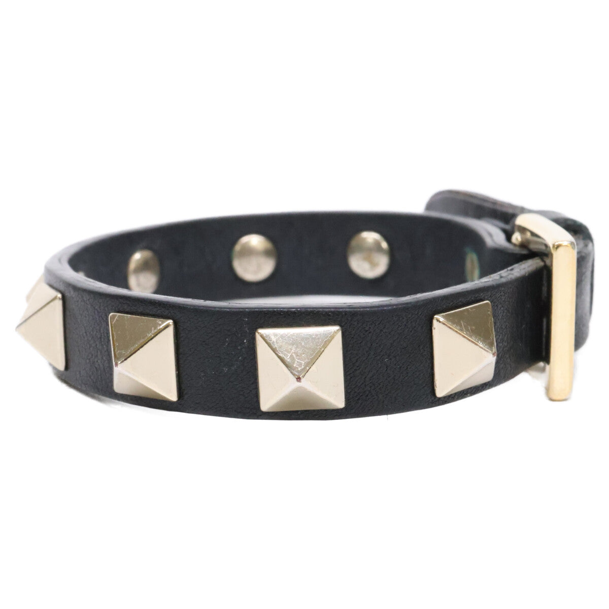 VALENTINO ヴァレンティノ ロックスタッズ レザー ブレスレット