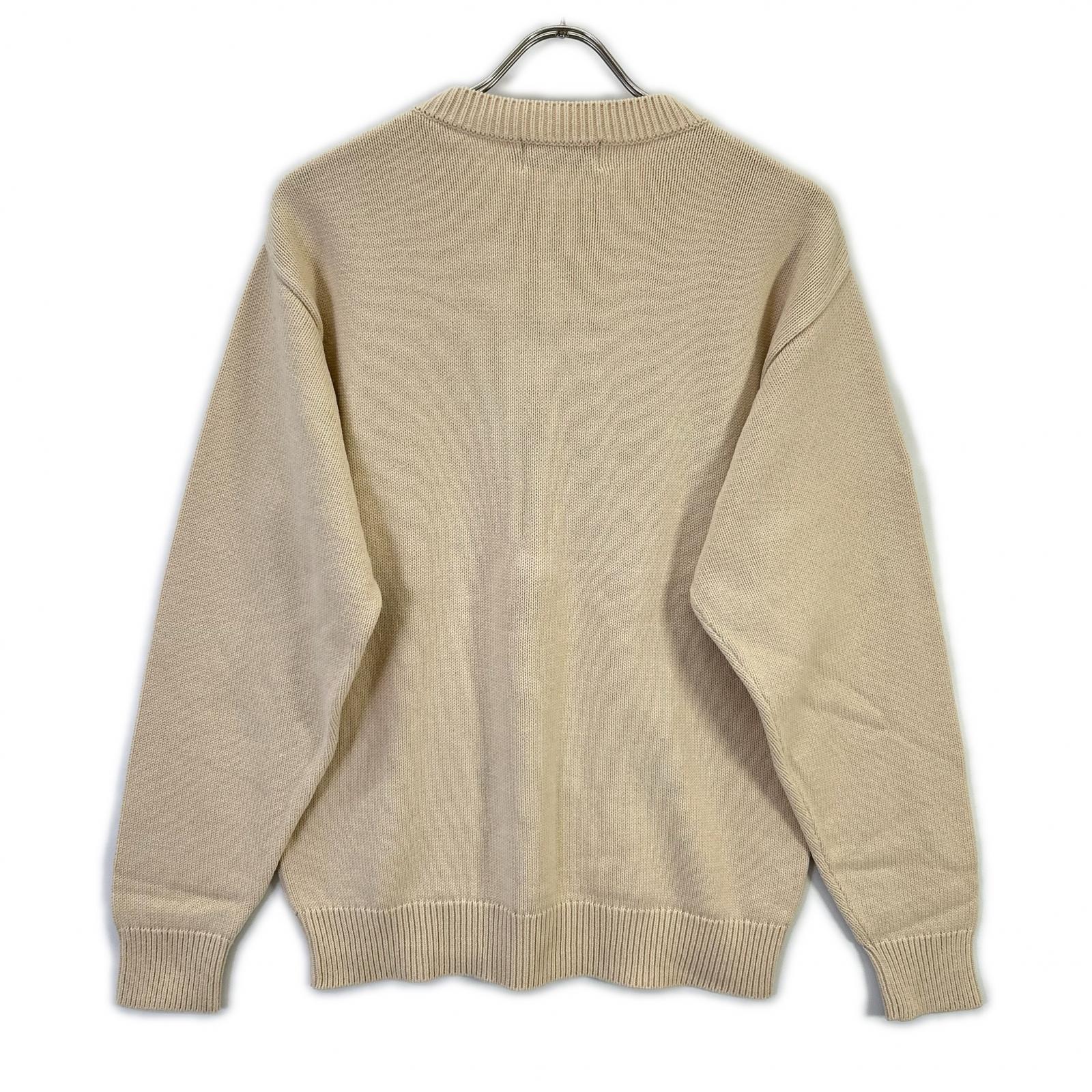 HYSTERIC GLAMOUR ヒステリックグラマー 02231NS01 ベージュ FLOWER TRAVELING編込セーター トップス