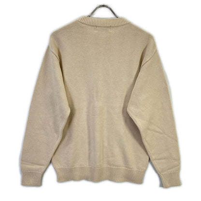 HYSTERIC GLAMOUR ヒステリックグラマー 02231NS01 ベージュ FLOWER TRAVELING編込セーター トップス