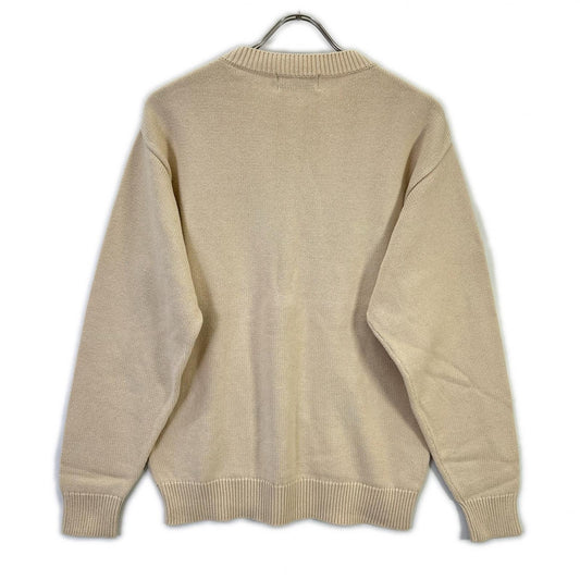 HYSTERIC GLAMOUR ヒステリックグラマー 02231NS01 ベージュ FLOWER TRAVELING編込セーター トップス