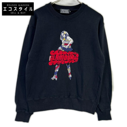HYSTERIC GLAMOUR ヒステリックグラマー 02231CS07 黑色 VIXEN GIRL刺绣 运动衫 上衣