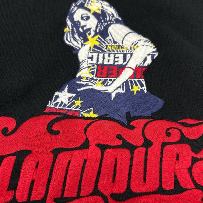HYSTERIC GLAMOUR ヒステリックグラマー 02231CS07 黑色 VIXEN GIRL刺绣 运动衫 上衣