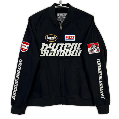 HYSTERIC GLAMOUR ヒステリックグラマー 02261AB09 ブラック SOUND EXPERIENCE リブブルゾン ジャケット