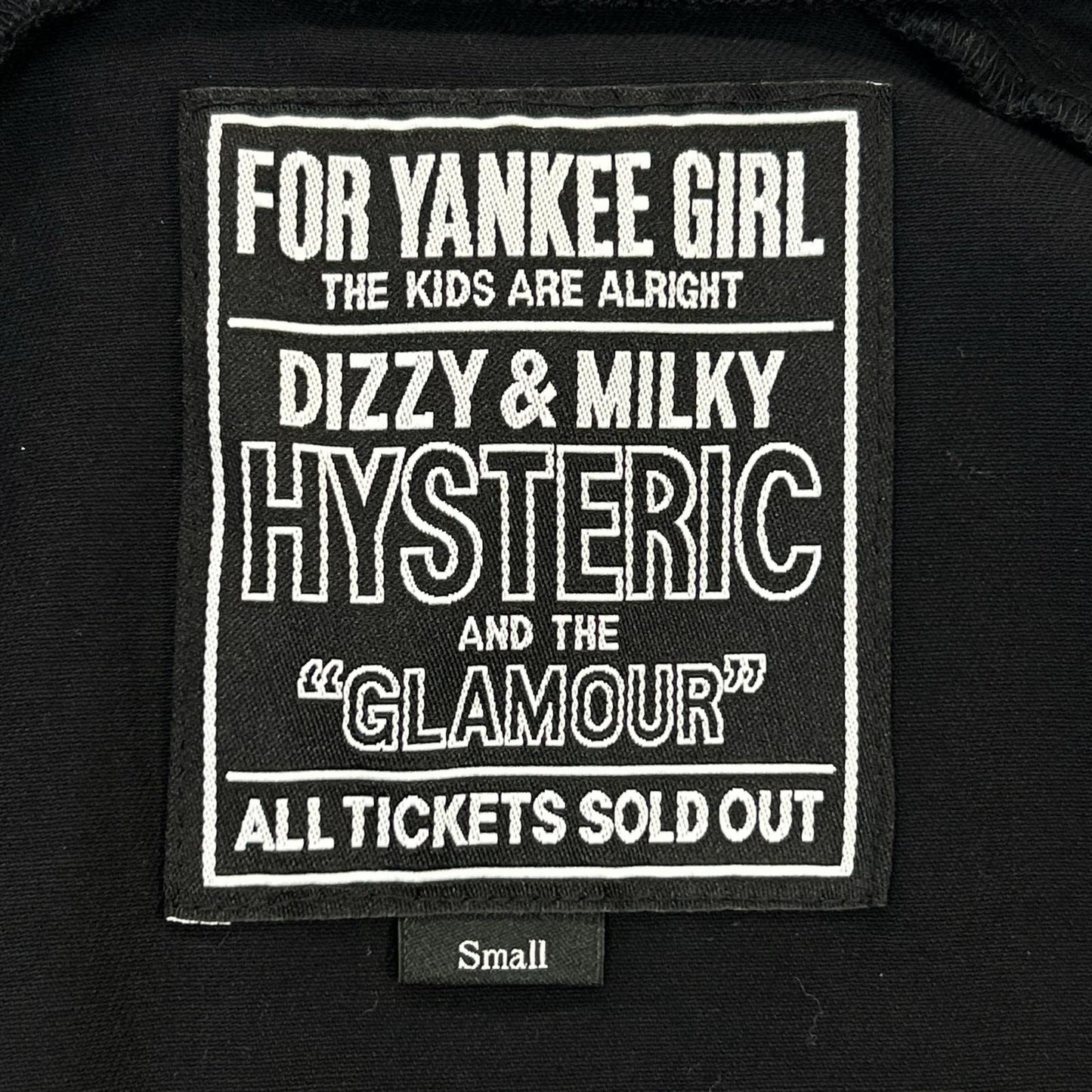 HYSTERIC GLAMOUR ヒステリックグラマー 02261AB09 ブラック SOUND EXPERIENCE リブブルゾン ジャケット