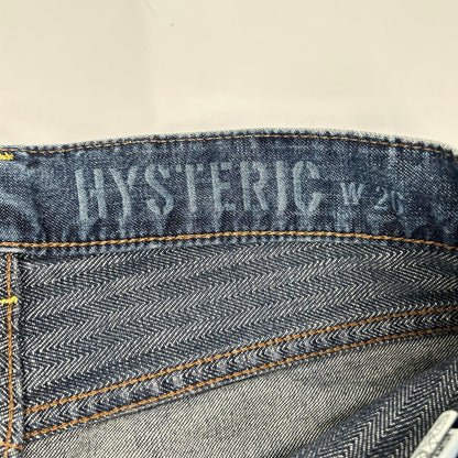 HYSTERIC GLAMOUR ヒステリックグラマー 01193AP02 インディゴ スクラッチフレアデニムパンツ ボトムス
