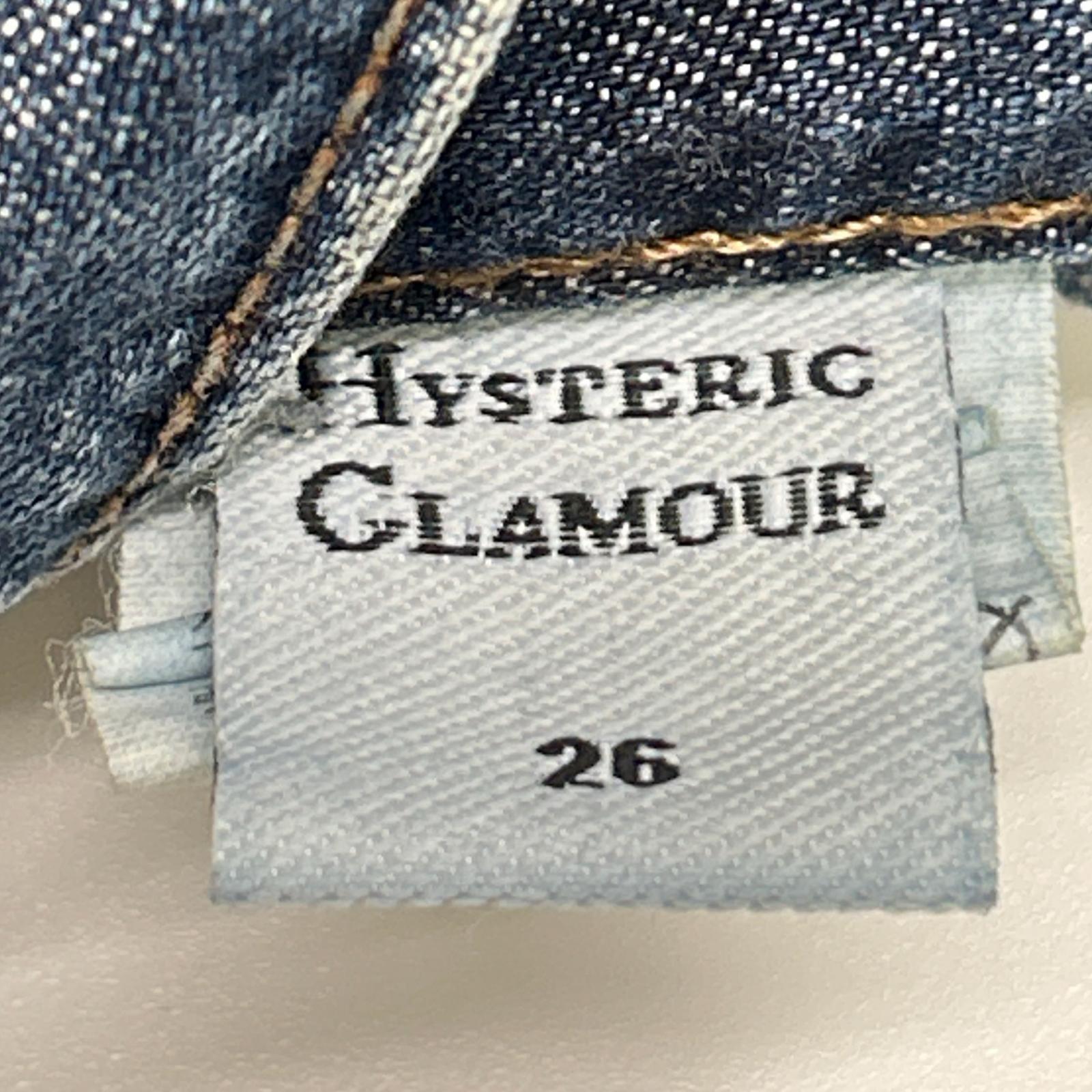 HYSTERIC GLAMOUR ヒステリックグラマー 01193AP02 インディゴ スクラッチフレアデニムパンツ ボトムス