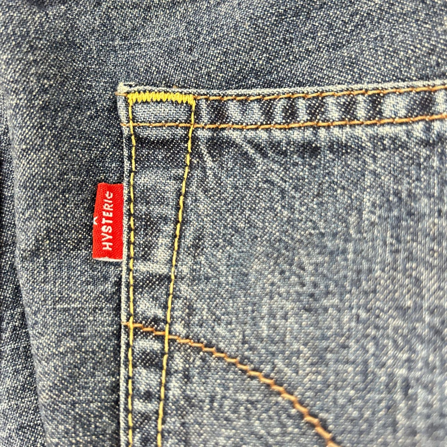 HYSTERIC GLAMOUR ヒステリックグラマー 01193AP02 インディゴ スクラッチフレアデニムパンツ ボトムス