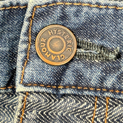 HYSTERIC GLAMOUR ヒステリックグラマー 01193AP02 インディゴ スクラッチフレアデニムパンツ ボトムス