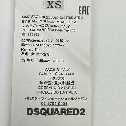 DSQUARED2 ディースクエアード S75GD0023 S22437 ロゴ メッセージ 半袖 Tシャツ トップス