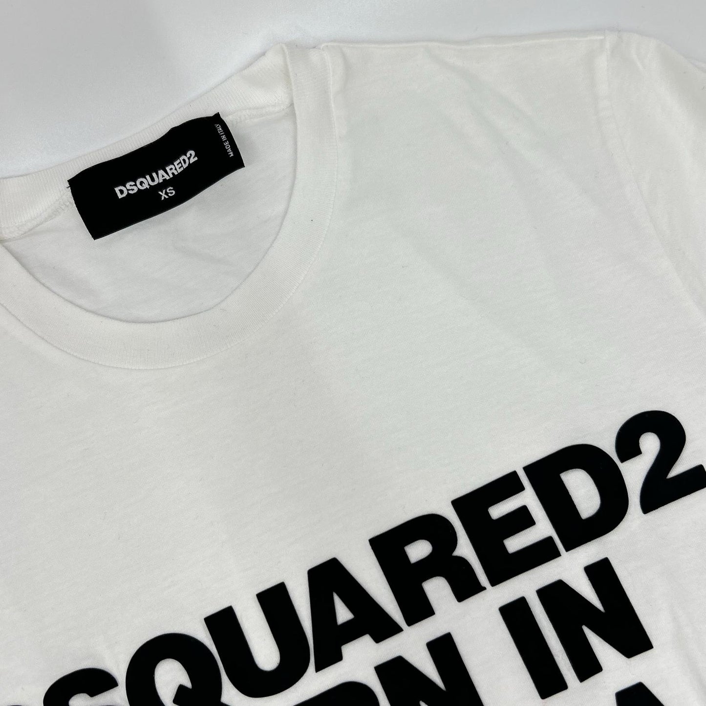 DSQUARED2 ディースクエアード S75GD0023 S22437 ロゴ メッセージ 半袖 Tシャツ トップス