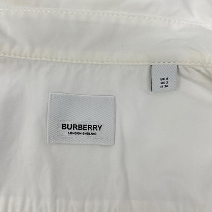 BURBERRY バーバリー 8015637 ホワイト ホースフェリー ティッシ期 コットン シャツ トップス