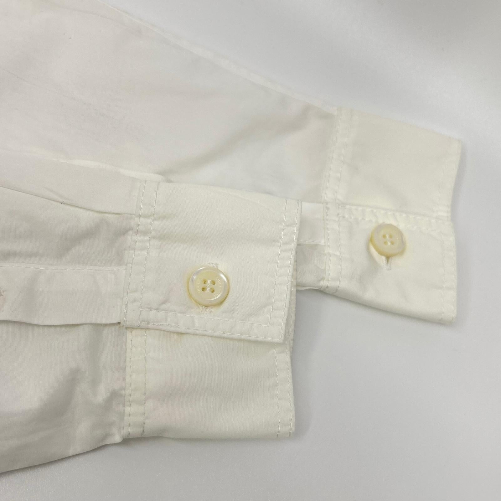 BURBERRY バーバリー 8015637 ホワイト ホースフェリー ティッシ期 コットン シャツ トップス