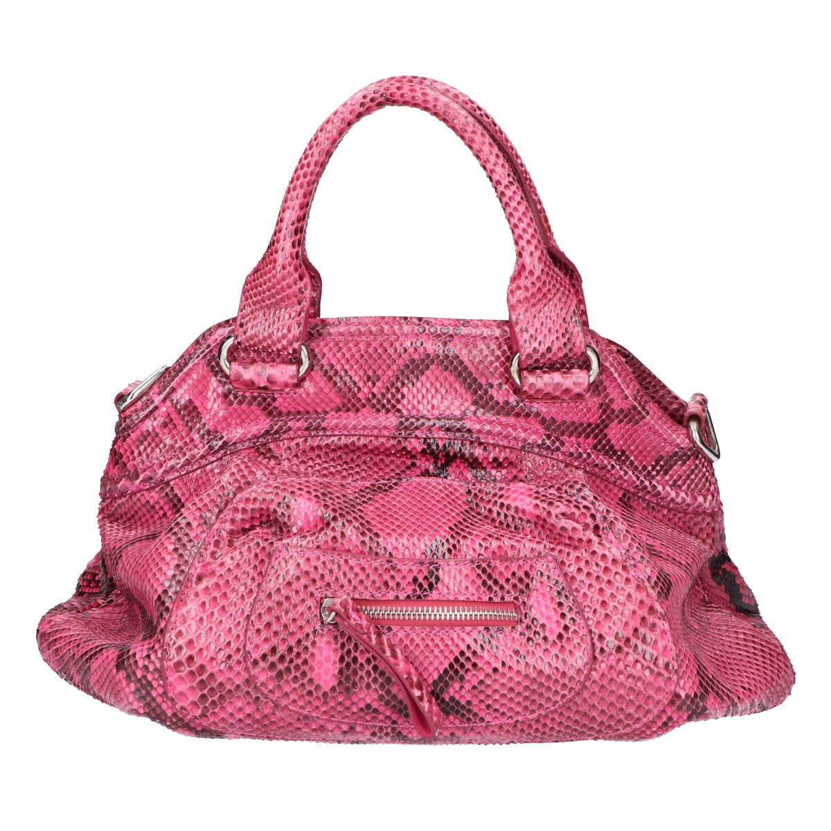 MAURO GOVERNA マウロゴヴェルナ 【美品】パイソン 2WAYショルダー ハンドバッグ