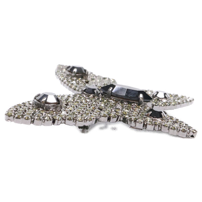 GIORGIOARMANI ジョルジオアルマーニ 【美品】バタフライ ビジュー ブローチ