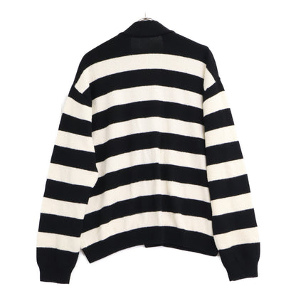 MONCLER モンクレール I10919B00010 CADIGAN TRICOT ビッグロゴワッペン ボーダー カーディガン トップス