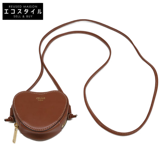 CELINE セリーヌ マイクロ レザー ハート ミニ クロスボディバッグ ショルダーバッグ
