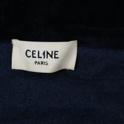 CELINE セリーヌ 【国内正規】2Y99A748Q トリオンフ ジップアップ ベロア パーカー トップス