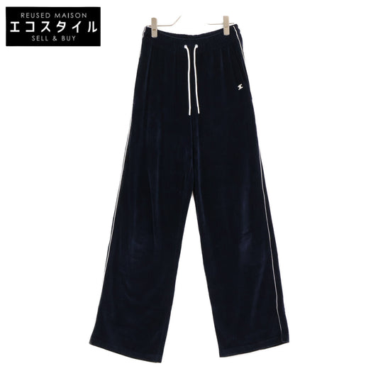 CELINE 塞琳 【国内正品】2Z404748Q Triomphe刺绣天鹅绒休闲裤下装