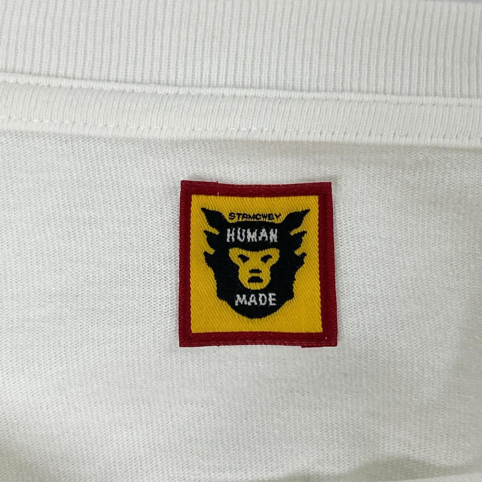 HUMAN MADE ヒューマンメイド ホワイト ハートロゴ コットン ディリーTシャツ トップス