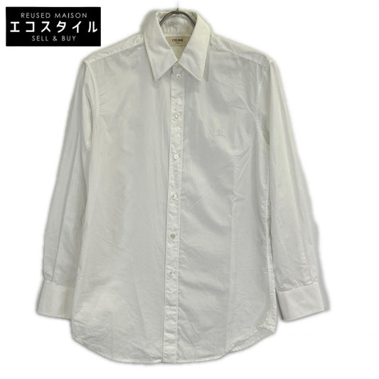 CELINE セリーヌ 2C670091F ホワイト コットン シャツブラウス トップス