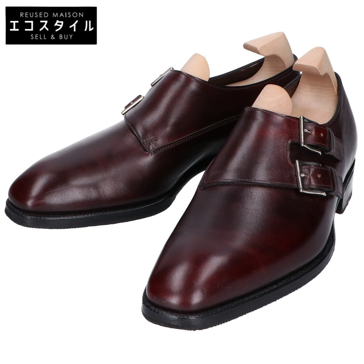 JOHN LOBB 约翰·罗布 博物馆小牛皮 8000鞋楦 Chapel 双扣带孟克鞋 鞋子
