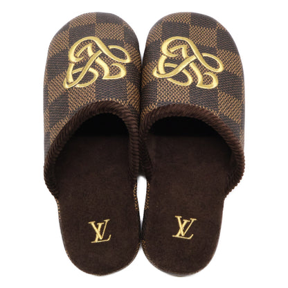 LOUIS VUITTON ルイヴィトン 【新品同様】LV パレス・ライン ダミエ ミュール スリッパ ルームシューズ シューズ