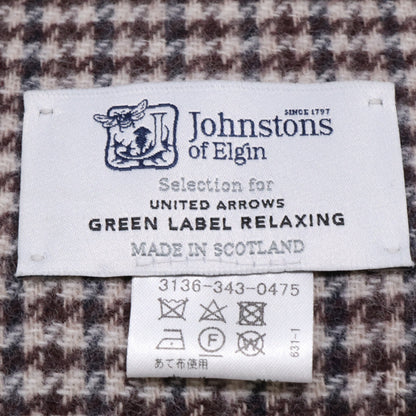 Johnstons x UNITED ARROWS green label relaxing exclusive [Like new] 3136-343-0475 gun club check wool/cashmere scarf