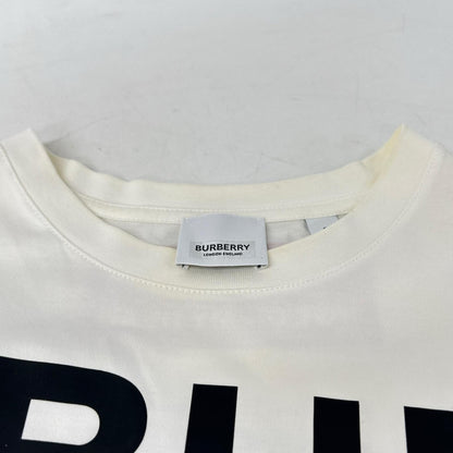 BURBERRY バーバリー 8017103 ホワイト ホースフェリープリント コットン オーバーサイズ Tシャツ トップス