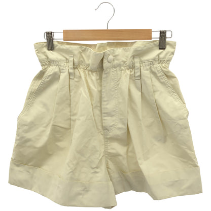 【SALE】 MONCLER モンクレール 20年 ホワイト PLANTALONE ナイロン プリーツ ショートパンツ ボトムス