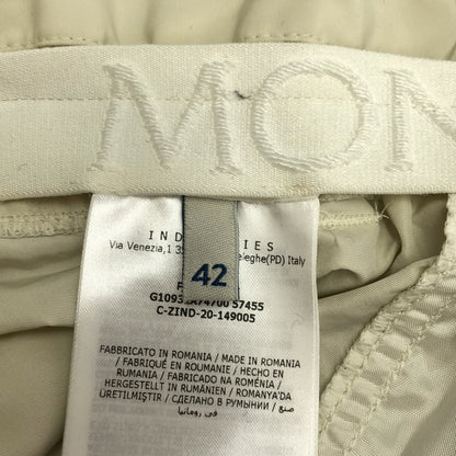 MONCLER モンクレール 20年 ホワイト PLANTALONE ナイロン プリーツ ショートパンツ ボトムス