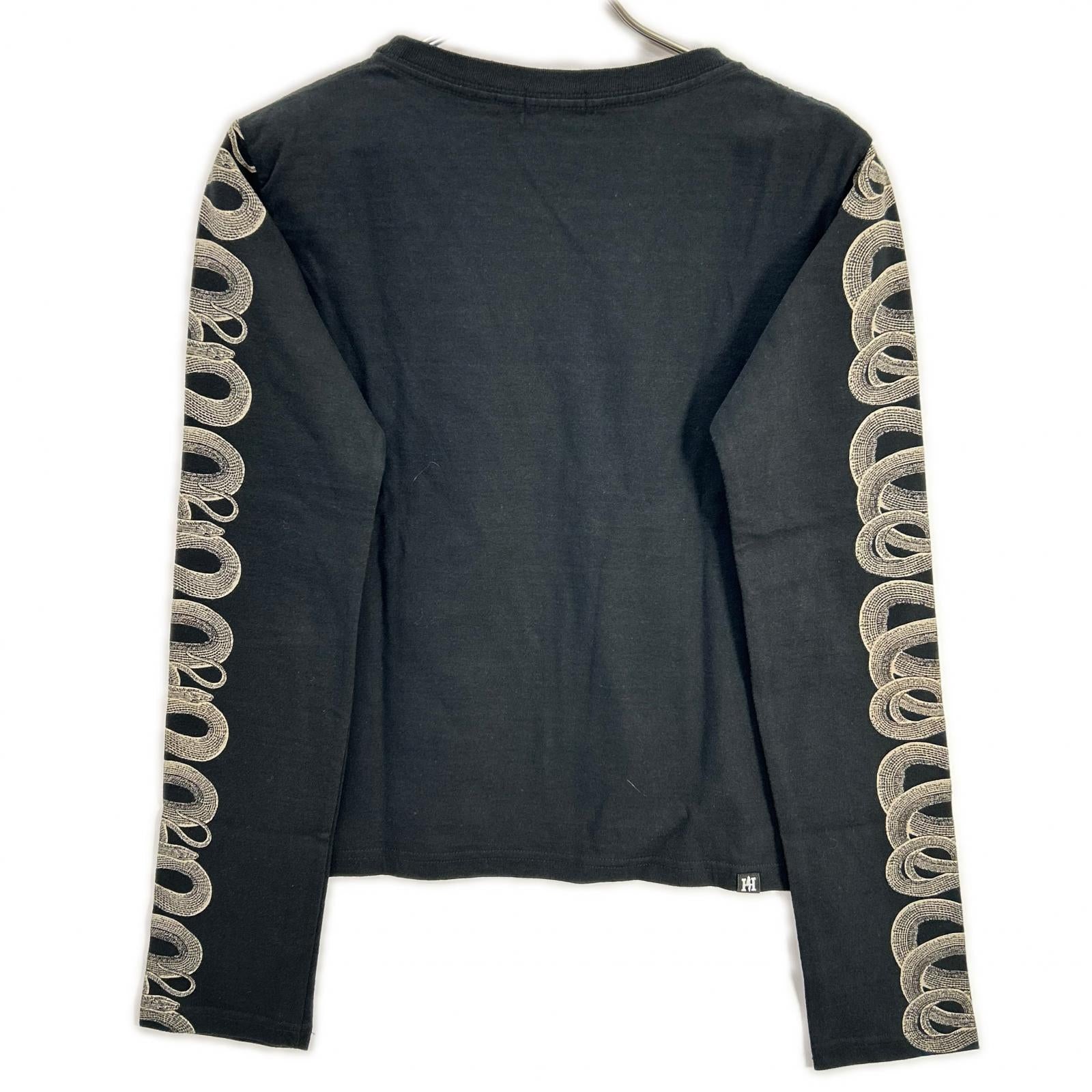HYSTERIC GLAMOUR Hysteric Glamour 01193CL03 Black SNAKE SLEEVE Long-sleeved T-shirt Top
